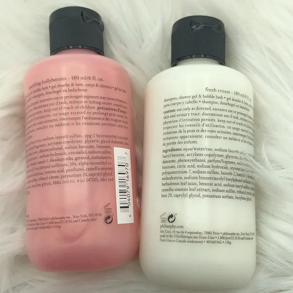 Philosophy 2 Pc Set Includes Sparkling Hollyberries And Fred Cream Both 6 fl oz - Picture 3 of 9